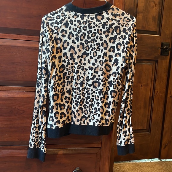 Girls Justice jacket unlined leopard print size 16 - Picture 4 of 8